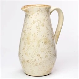 Kancsó füllel virág mintával 20x14,5x25,5 cm