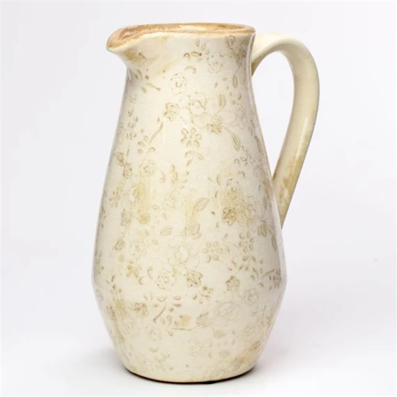 Kancsó füllel virág mintával 20x14,5x25,5 cm