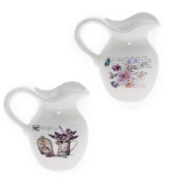 Kancsó virág mintával 20,5x14x20,5 cm