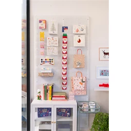 Karácsonyi műanyag akasztószalag 10 kampóval, 1075 mm