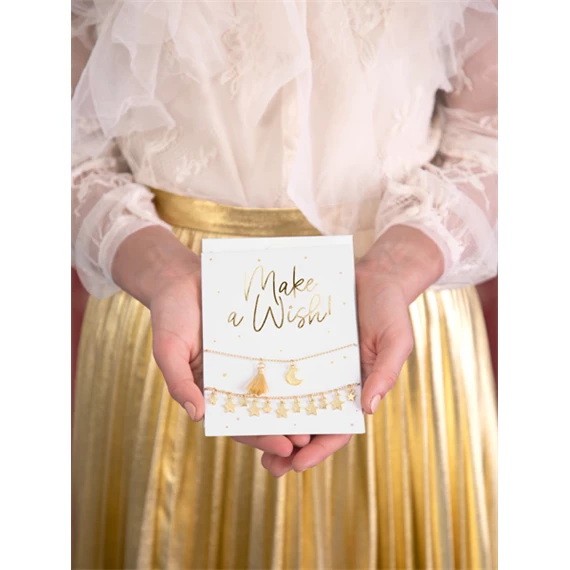 Kártya karkötőkkel kívánj valamit!, 10,5x14,8 cm