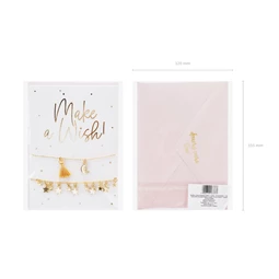 Kártya karkötőkkel kívánj valamit!, 10,5x14,8 cm