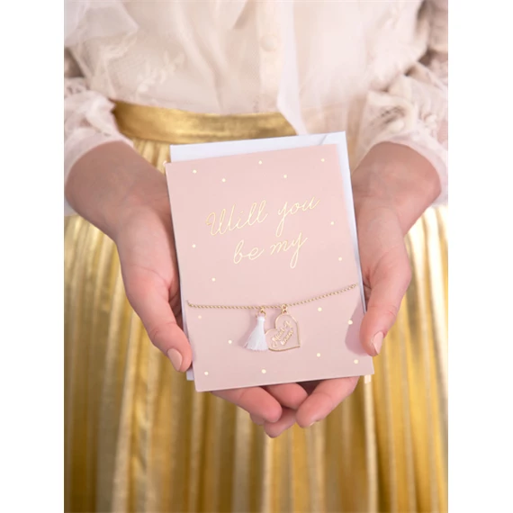 Kártya karkötővel leszel a koszorúslányom 10,5x14,8 cm