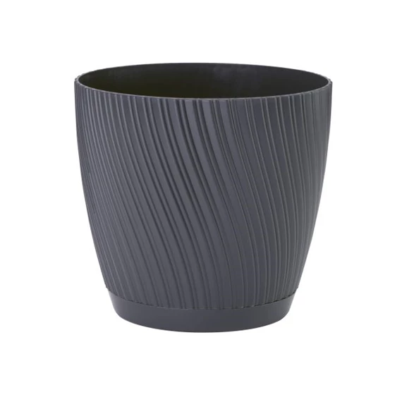 MIKA kaspó kerek, alátéttel 17x16 cm