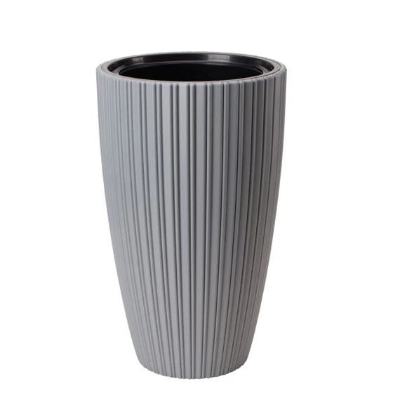 MIKA SLIM kaspó kerek, ültető betéttel 30 cm