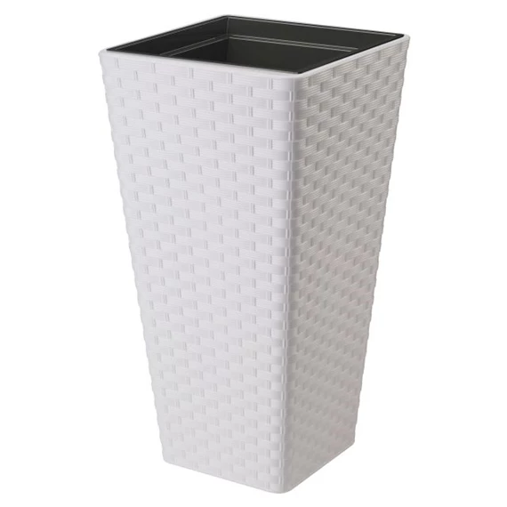 RATTANA SLIM kaspó szögletes, ültető betéttel 35 cm