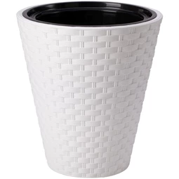 RATTANA kaspó kerek, ültető betéttel 40 cm