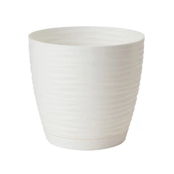 SAHARA kaspó kerek, alátéttel 15x14 cm