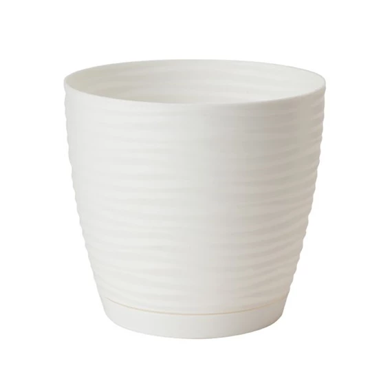 SAHARA kaspó kerek, alátéttel 15x14 cm