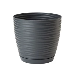 SAHARA kaspó kerek, alátéttel 17x16 cm