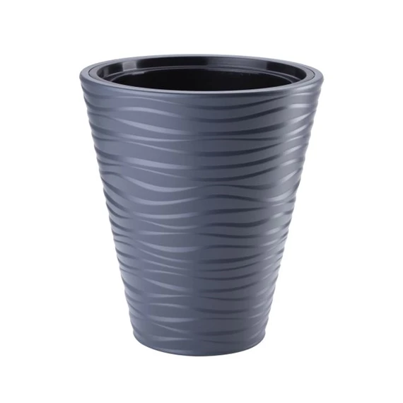 SAHARA kaspó kerek, álló, ültető betéttel 30x33 cm