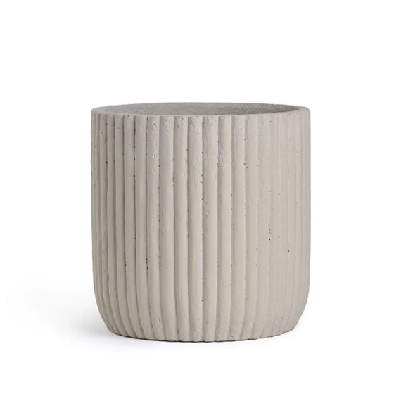 Kaspó bordázott átm. 18-15-12 cm S/3