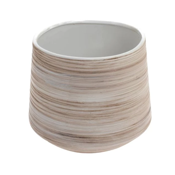 Kaspó csíkos 18x18x15 cm