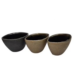 Kaspó csónak alakú 3féle 12,5x24x16 cm