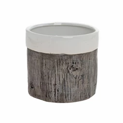 Kaspó fa mintával 14,5x14,5x13,5 cm