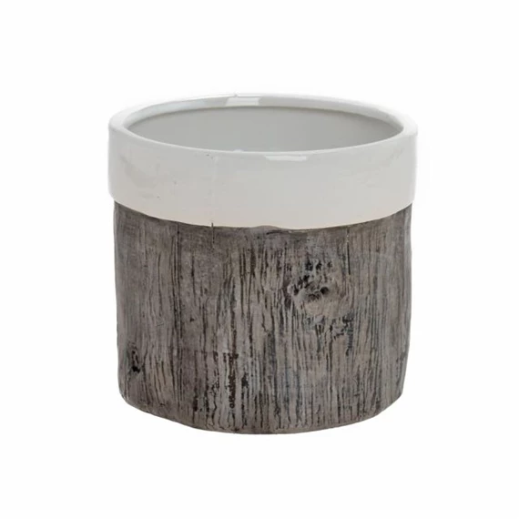 Kaspó fa mintával 14,5x14,5x13,5 cm