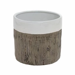 Kaspó fa mintával 17,5x17,5x16 cm