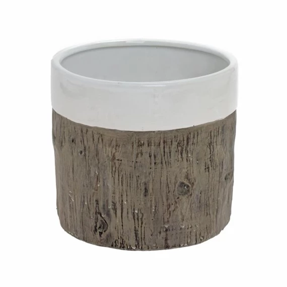 Kaspó fa mintával 17,5x17,5x16 cm