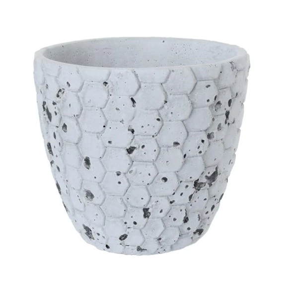 Kaspó hatszög mintával 15,5x14 cm