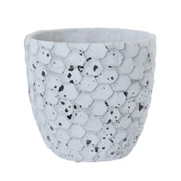 Kaspó hatszög mintával 18x16,5 cm