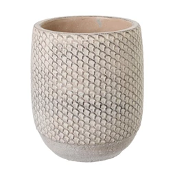 Kaspó hosszúkás cement 15x20 cm bézs