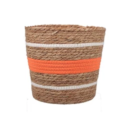 Kaspó kerek, bélelt 25x24 cm