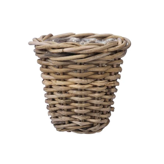 Kaspó kerek, bélelt 16x15 cm