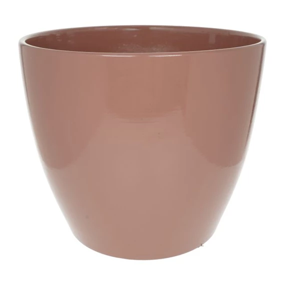 Kaspó kerek, mázas 13,5x13,5x12,5 cm