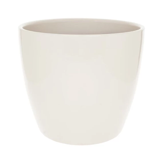 Kaspó kerek, mázas 17x17x15 cm