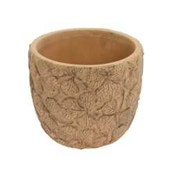 Kaspó levél mintával 12,8x12,8x11,3 cm