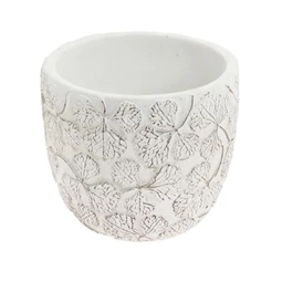 Kaspó levél mintával 12,8x12,8x11,3 cm