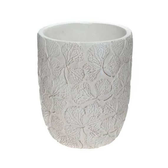 Kaspó levél mintával 17x17x20,8 cm
