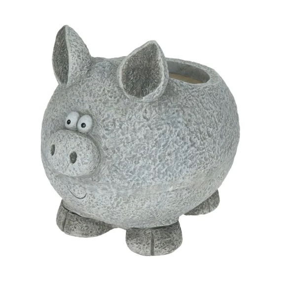 Kerti kaspó ültethető, malac 28x22,5x24 cm