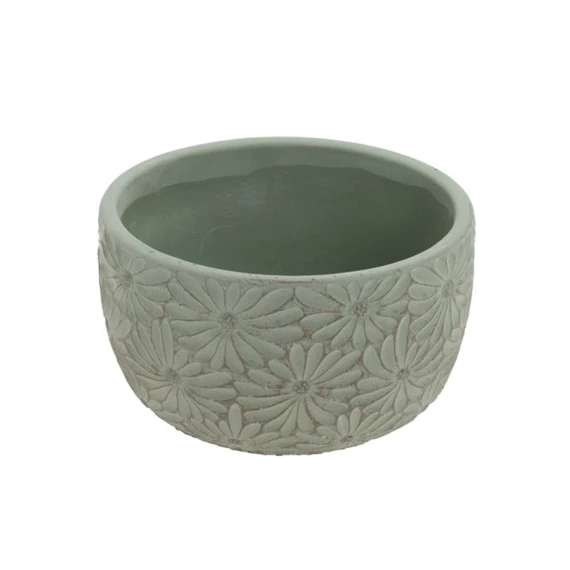 Kaspó margaréta mintával 16,8x16,8x9,8 cm