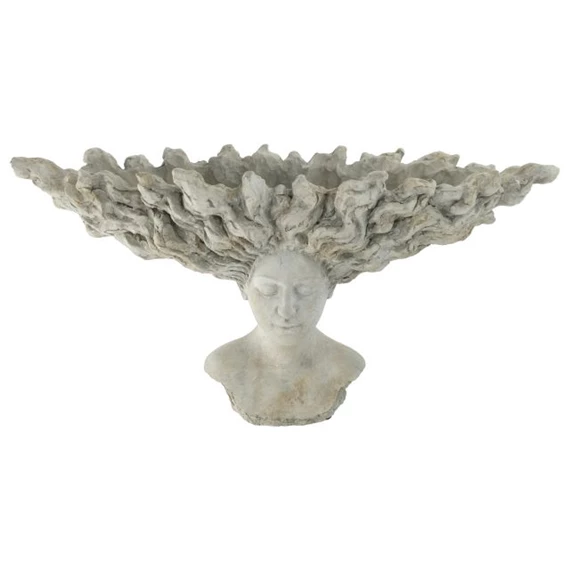 Kaspó női fej 67,5x29x37 cm