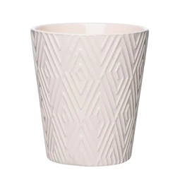 Kaspó orchidea geometriai mintával 14x13 cm