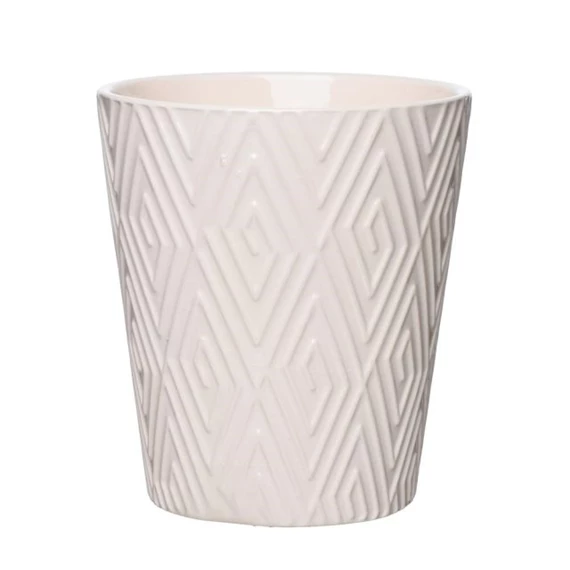 Kaspó orchidea geometriai mintával 14x13 cm