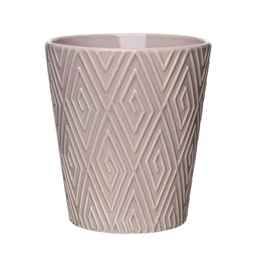 Kaspó orchidea geometriai mintával 14x13 cm