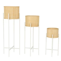 Kaspó szett 31x31x103 cm S/3