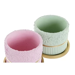 Kaspó szett 20x20x16,5 cm 2 féle S/2