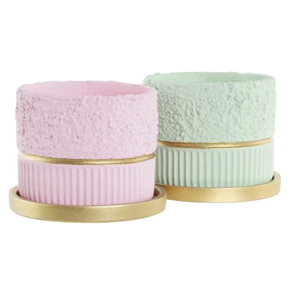 Kaspó szett 20x20x16,5 cm 2 féle S/2