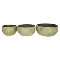 Pot set 18x9 cm, 15,5x9 cm, 12x8,5 cm S/3