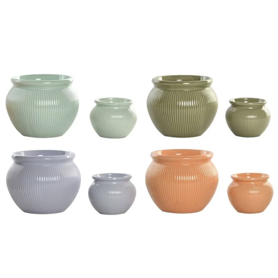 Kaspó szett 18x18x14 cm 4 féle S/2