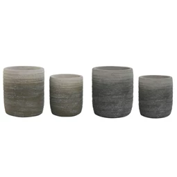 Kaspó szett kerek 17x17x20 cm 2 féle S/2