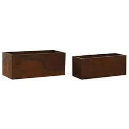 Kaspó szett szögletes 40x18x16 cm S/2