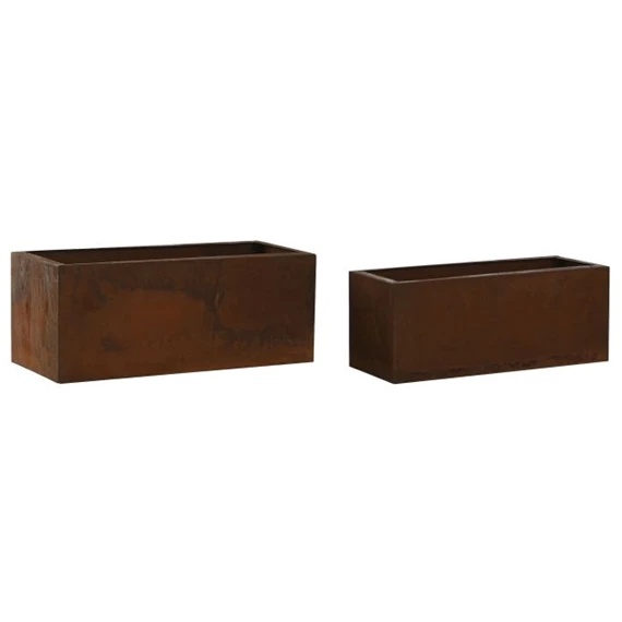 Kaspó szett szögletes 40x18x16 cm S/2