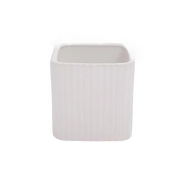 Kaspó szögletes vonal mintával 10,5x11,6 cm