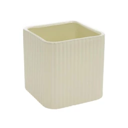 Kaspó szögletes vonal mintával 10,5x11,6 cm