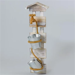 Kaspó tartó állvány tetővel 16,5x13x55 cm