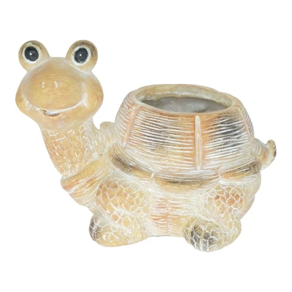 Kaspó ültethető, teknős 18x13x13 cm